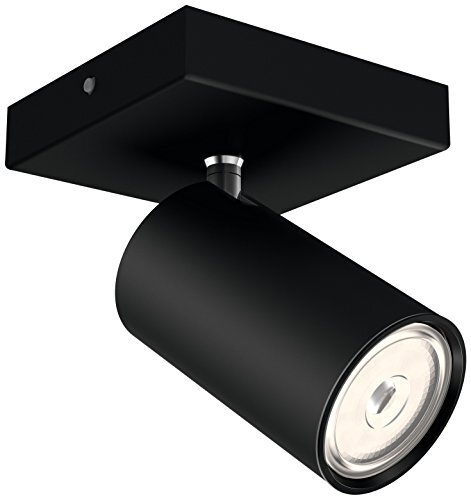 Philips Luminaires Faretto Kosipo, 1 Punto Luce, Attacco GU10, 10W, Nero (k2R)