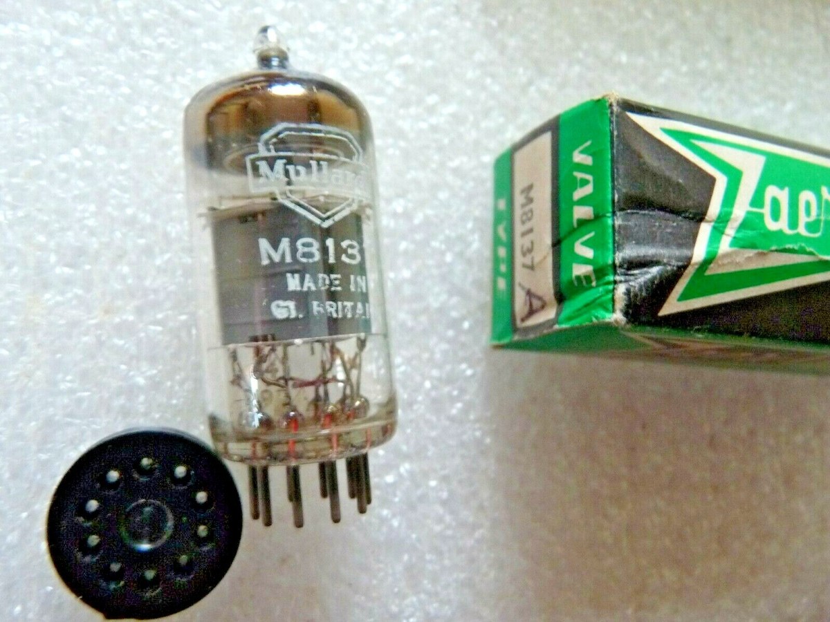 アンプ Mullard M8137/CV4004 ECC83 12AX7 1 pcs Mullard CV4004/M8137 (ECC83/12AX7) vintage box plate
