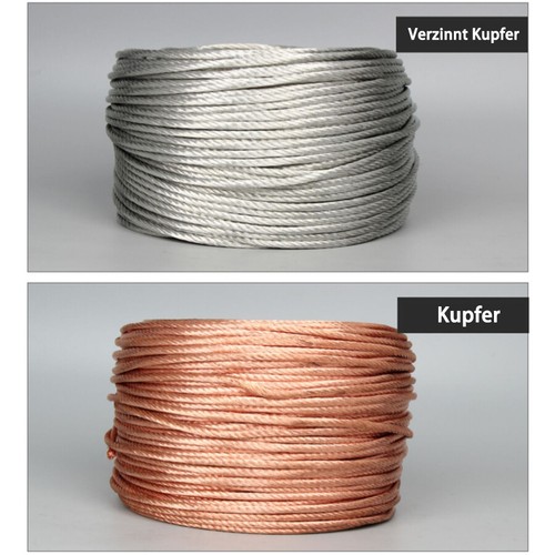 Rund Masseband Kupfer mit Kabelschuh Kupfergewebe 2,5mm² 4mm² 6mm² 10mm² 16mm² - Bild 2 von 12