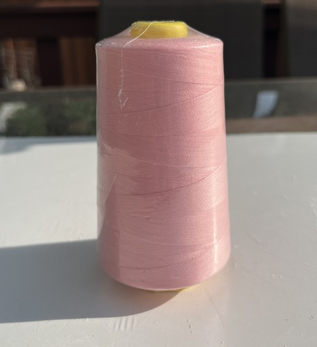 1 Big Spool Pink Sewing Thread 6000 YARDS Cone MultiPurpose polyester