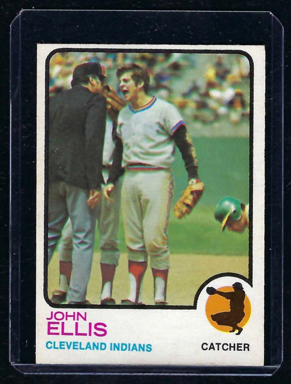 1973 OPC, O-PEE-CHEE #656 John Ellis, Cleveland Indians, High #, NM!