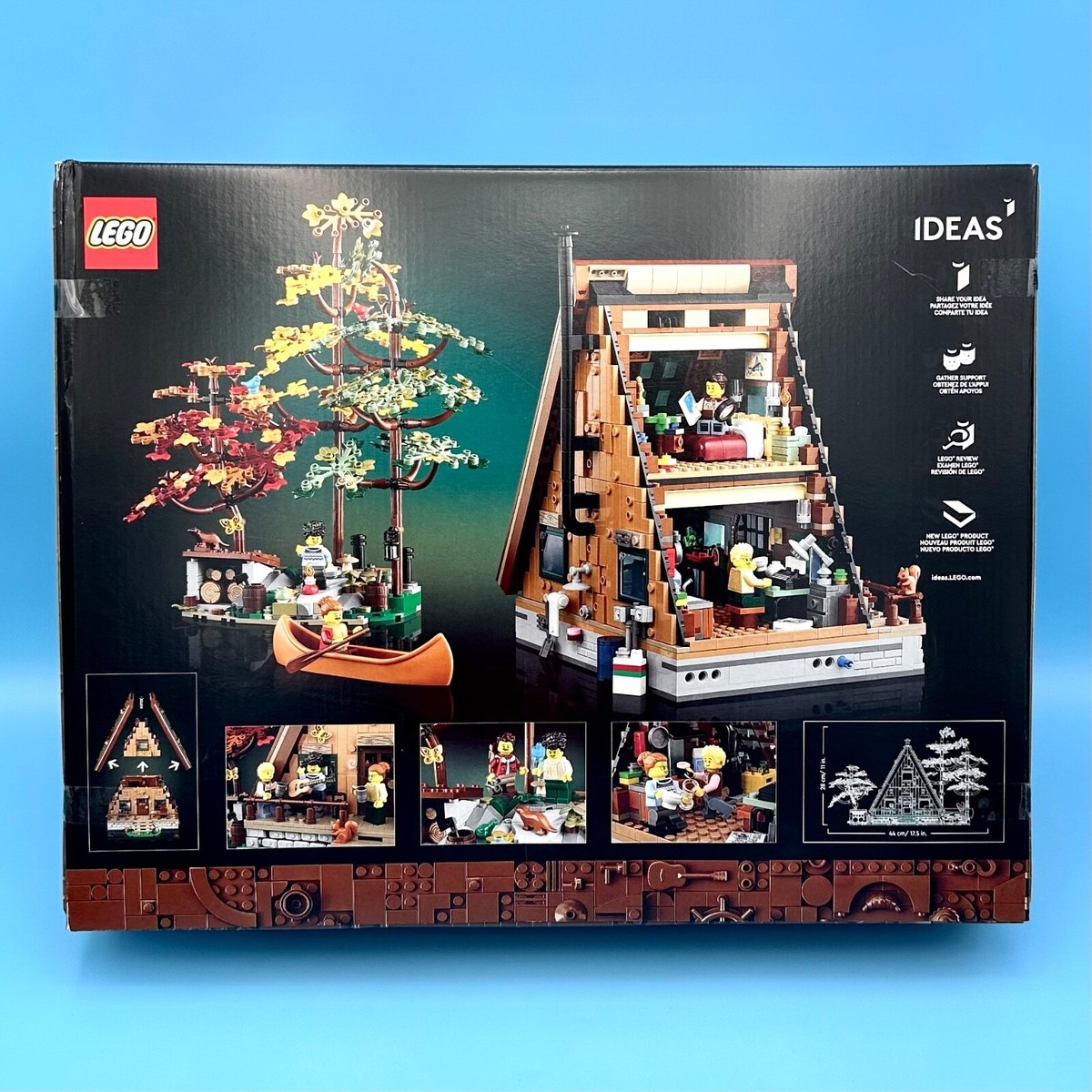 LEGO Ideas A-Frame Cabin (21338) Forest Camping Lodge Building 4