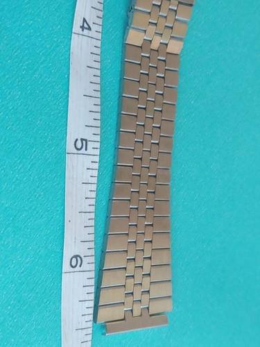 Vintage NOS Men's Brushed Stainless Steel Watch Band. Silver. Fits 18mm Lug. - Picture 2 of 14