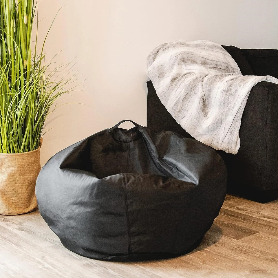 Silla Bean Bag Tumbona Confort De Verano Asiento Para Niños Adultos Tela Felpa Foto 4 de 4