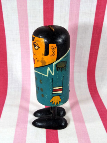 COOL Vintage 1960's Pride Creations Popsies "Napoleon" Wooden Pop Up • Japan - Picture 2 of 12