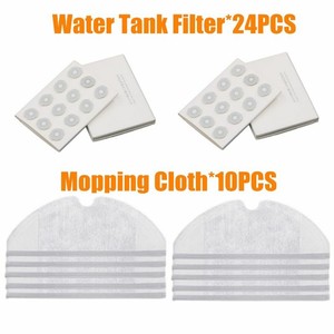 2x Dry+Wet Mopping Cloths Pad Kits For Roborock S50 Robot Vacuum Cleaner