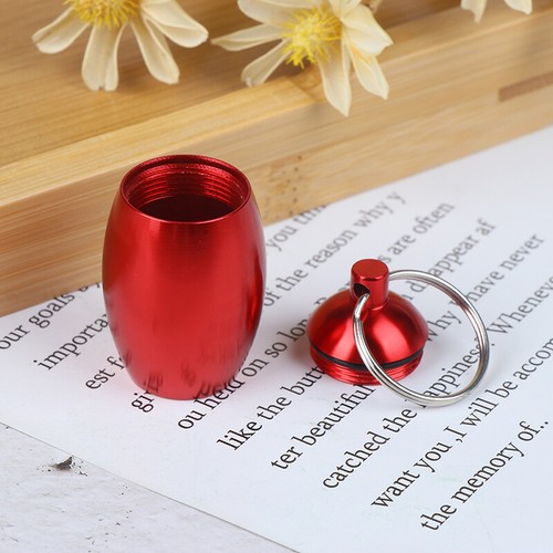 Pill Case Keychain seal Medicine Organizer Box Pocket Capsule Holder ContaA-dx - Picture 11 of 14