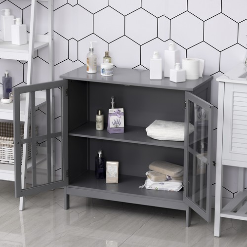 Storage Sideboard Buffet Cabinet w/ 2 Doors Kitchen Cupboard Living Room Hallway - Picture 4 of 9