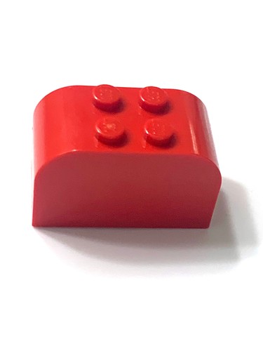 Lego Teil 4744 rote Schräge, gebogen 4 x 2 x 2 doppelt mit 4 Noppen - Bild 3 von 4