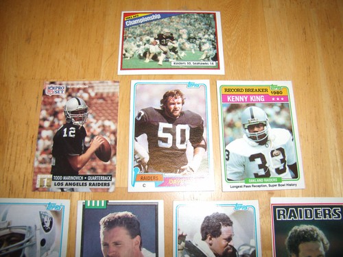 OAKLAND/L.A. LOTE DE TARJETAS DE FÚTBOL DE LOS RAIDERS AÑOS 80 - ART SHELL, HOWIE LONG, RAY GUY+++ - Imagen 4 de 4
