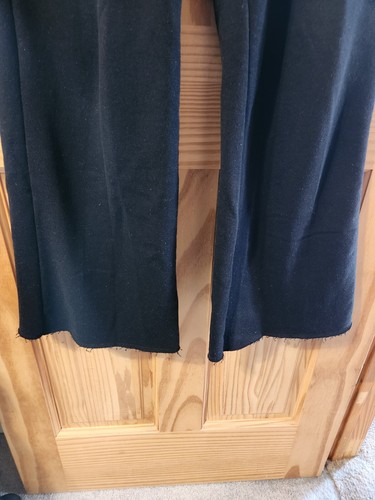 Victoria's Secret PINK Ivy Fleece High Waist Flare Sweatpants Sz L Black - Picture 4 of 12