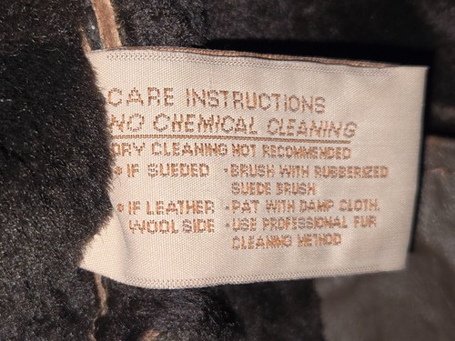 Vintage (ABE) Barcelona Enterprise Shearling Suede Coat XXL - Picture 10 of 12