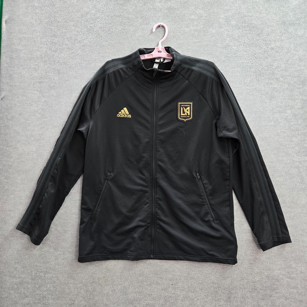 Los Angeles Football Club Men Jacket L Black Adidas Football Club