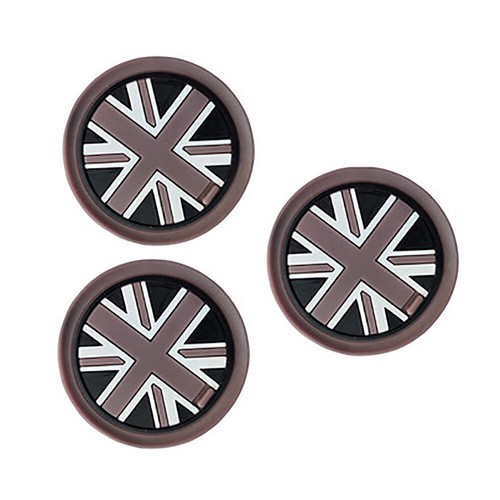 3ST Grau Cupholder Einsatz Union Jack Matte Für Mini Jcw R55 R56 R57 R58 R59 - Bild 1 von 7