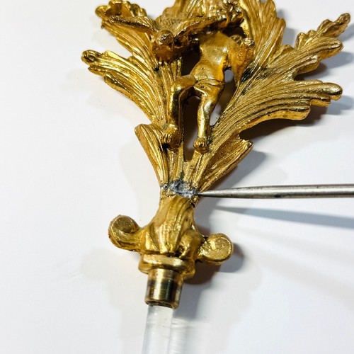 2 antike Matson Parfum Flakon gold verziert Ormolu Barock Rokoko Cherub Waschtisch - Bild 7 von 10
