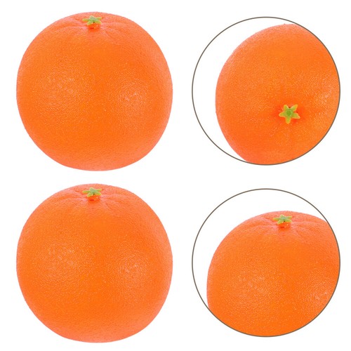 6Pcs Fake Oranges Realistic Oranges for Home Decor and Display Use