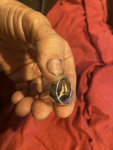 sterling silver ring With Topaz Stone Size 8 1/4 - Picture 8 of 9