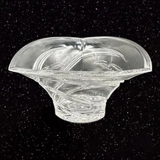 Marquis Waterford Trillium Candy Dish Bowl Clear Crystal TRIANGLE 6”W 3”T