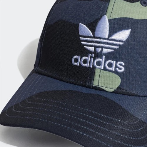 NEW RETRO ADIDAS ORIGINAL SUPERSTAR BASEBALL CAP HAT CAMO FLAT 1 SIZE FITS ALL - Picture 8 of 12