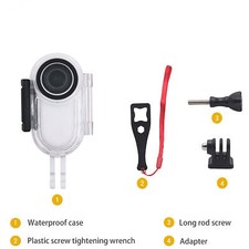 Waterproof Case Protective Cover Housing Shell for Insta360 Go2 Thumb Cameras