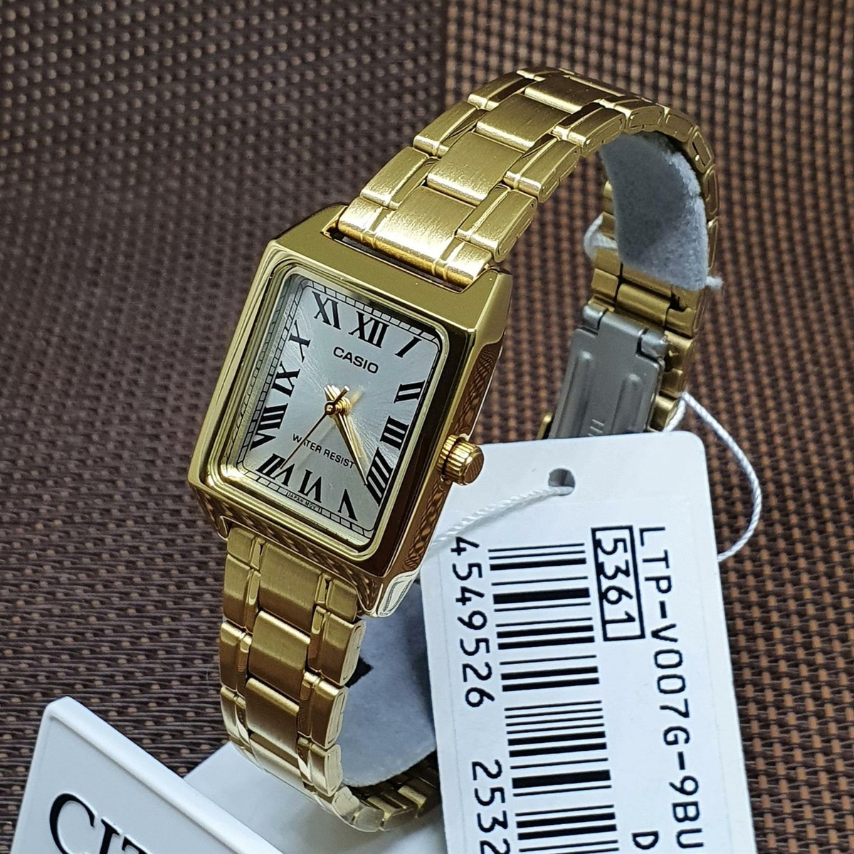 Casio LTP-V007G-9B Analog Quartz Gold Tone Stainless Steel Band