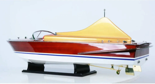 1955 Chris Craft Cobra 21 Fuß Runabout Holz Modell 33" Schnellboot Mahagoni Neu - Bild 2 von 14