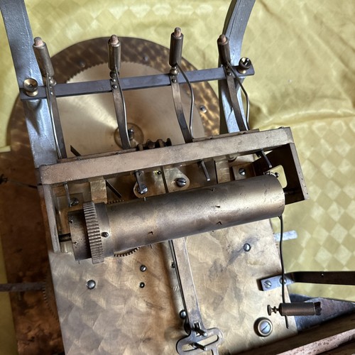 Winterhalter Röhrengong Standuhr Sekundenpendel Mondphase Antik Eiche Pendeluhr - Bild 18 von 24