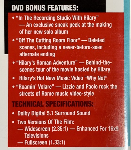 The Lizzie McGuire Movie (DVD, 2003) - Picture 5 of 5