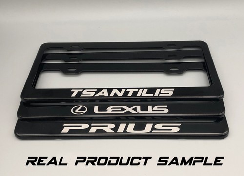 Personalized Lexus License Plate Frame Laser Engraved Tag Holder Bracket - Picture 2 of 7