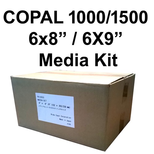 Copal 1000/1500 Printer 6x8/6x9 Paper & Ribbon Media Kit (225 X 2 sets)  - Picture 1 of 2