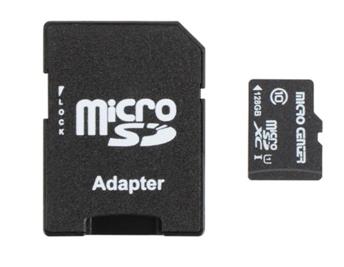 Carte microSDXC Micro Center 128 Go classe 10 UHS-I C10 U1 Flash Card avec adaptateur - Photo 1 sur 3