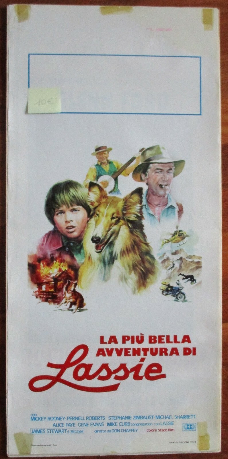 Locandina originale film La più bella avventura di Lassie (1978) - Regia di Don Chaffey
