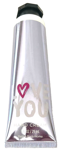 1x "LOVE YOU"  ❤️  Pink Peonies Hand Cream Mini Bath & Body Works (Volume Disc) - Picture 1 of 4