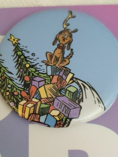 Bottone Grinch universale Orlando UOAP Natale 2021 Merry to the Max da collezione - Foto 3 di 4