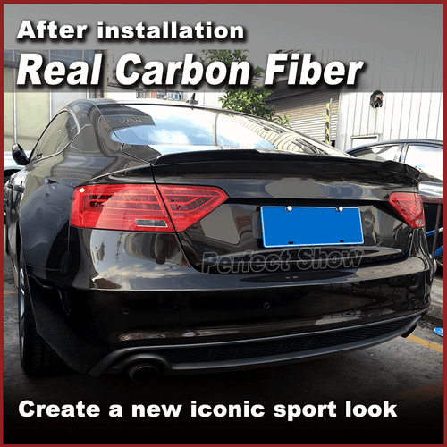 Alerón trasero de carbono alerón labio del alerón maletero se adapta a Audi A5 S5 2012-16 - Imagen 3 de 11