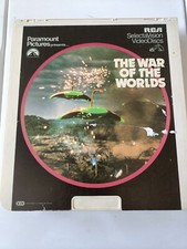 The War Of The Worlds CED VideoDisc 1981 Orson Wells Selectavision RARE