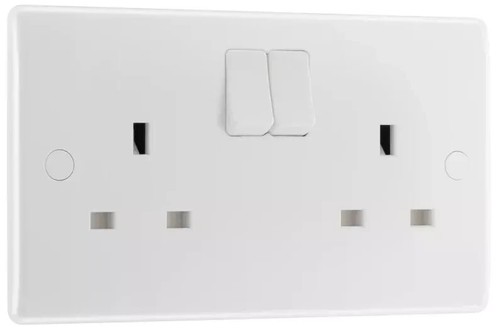 Enchufes dobles blancos BG NEXUS 13A 2 velocidades enchufe de pared - 1 5 10 15 20 paquetes - Imagen 5 de 14