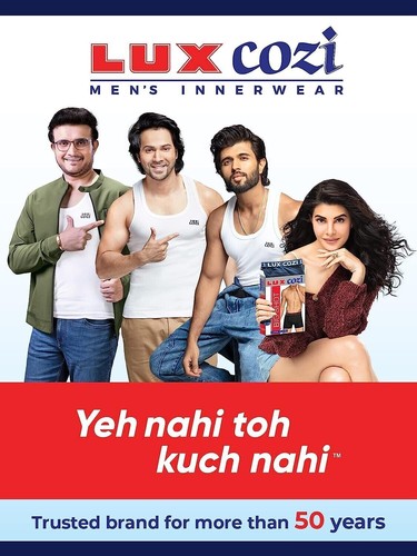 Lux Cozi Men's White Round Neck Sleeveless Cotton Vest (Pack of 4) free shipping - Picture 6 of 6