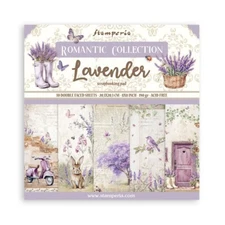 Lavender - Stamperia 8" x 8" Paper Pad 10/pk Double Sided Mixed Media Journal