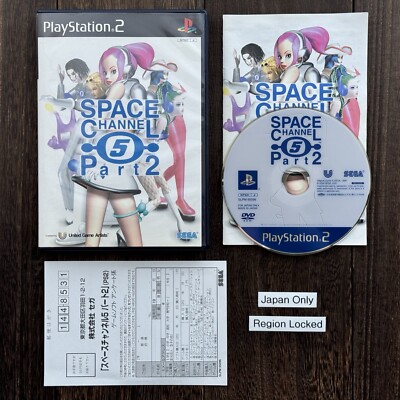 *JAPAN REGION-LOCKED* Sony PlayStation 2 PS2 Space Channel 5 Part 2 Complete CIB