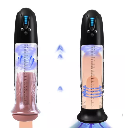 Aspirazione Automatica Elettrica Pompa Pene Aiuto Impotenza Aumento Potenza Erezione - Foto 6 di 18