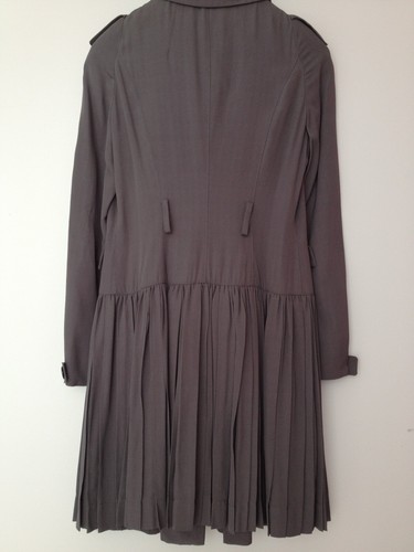 $2.5K BURBERRY PRORSUM LONDON TRENCH COAT RAYON VISCOSE SIZE 38 - Picture 7 of 11