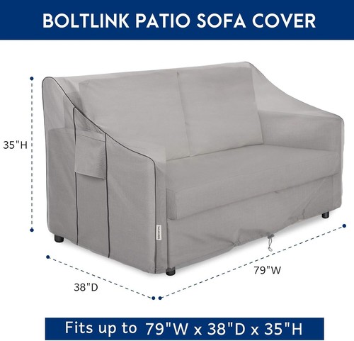 Outdoor Patio Furniture Covers Waterproof ,Durable 3-Seater Sofa Cover Fits up T - Picture 2 of 9