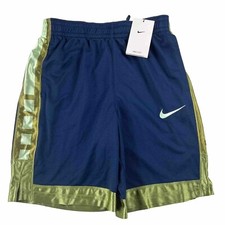 NEW Nike Boys Youth Elite Basketball shorts DA0173-460 Dark Teal Athletic Size L