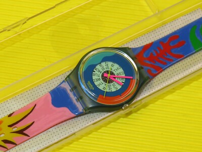 Swatch von 1990 - PASSION FLOWER - GN703 - NEU & OVP