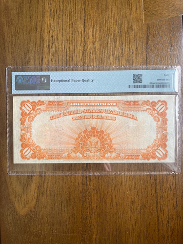 1922 $10 GOLD CERTIFICATE 40 PMG EPQ - Picture 4 of 7