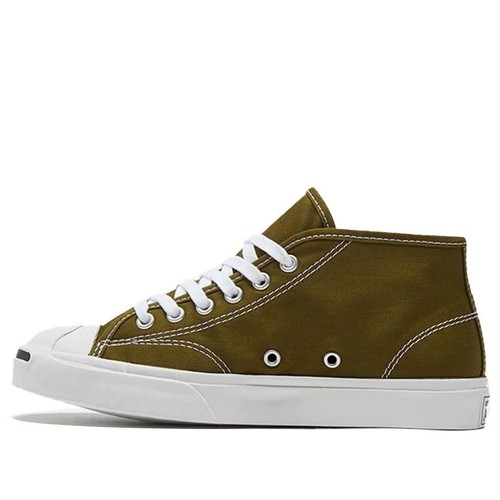 Converse Unisex Jack Purcell Mid Trainers / Moss Khaki Green / RRP £70 - Picture 2 of 5