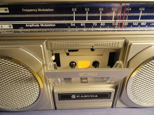 VINTAGE KASUGA # KC-2505 STEREO RADIO CASSETTE TAPE RECORDER , BOX & INTRUCTIONS - Picture 3 of 15