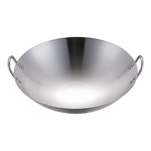  Cooking Tools Kitchen Utensil Stainless Steel Wok Round Bottom Frying Pan Woks - Picture 14 of 17
