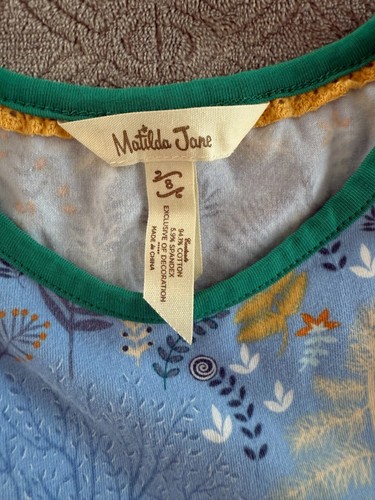Matilda Jane Make Believe Neck of the Wood Dress Deer Twirl Ruffle Long Sleeve 8 - Picture 7 of 7